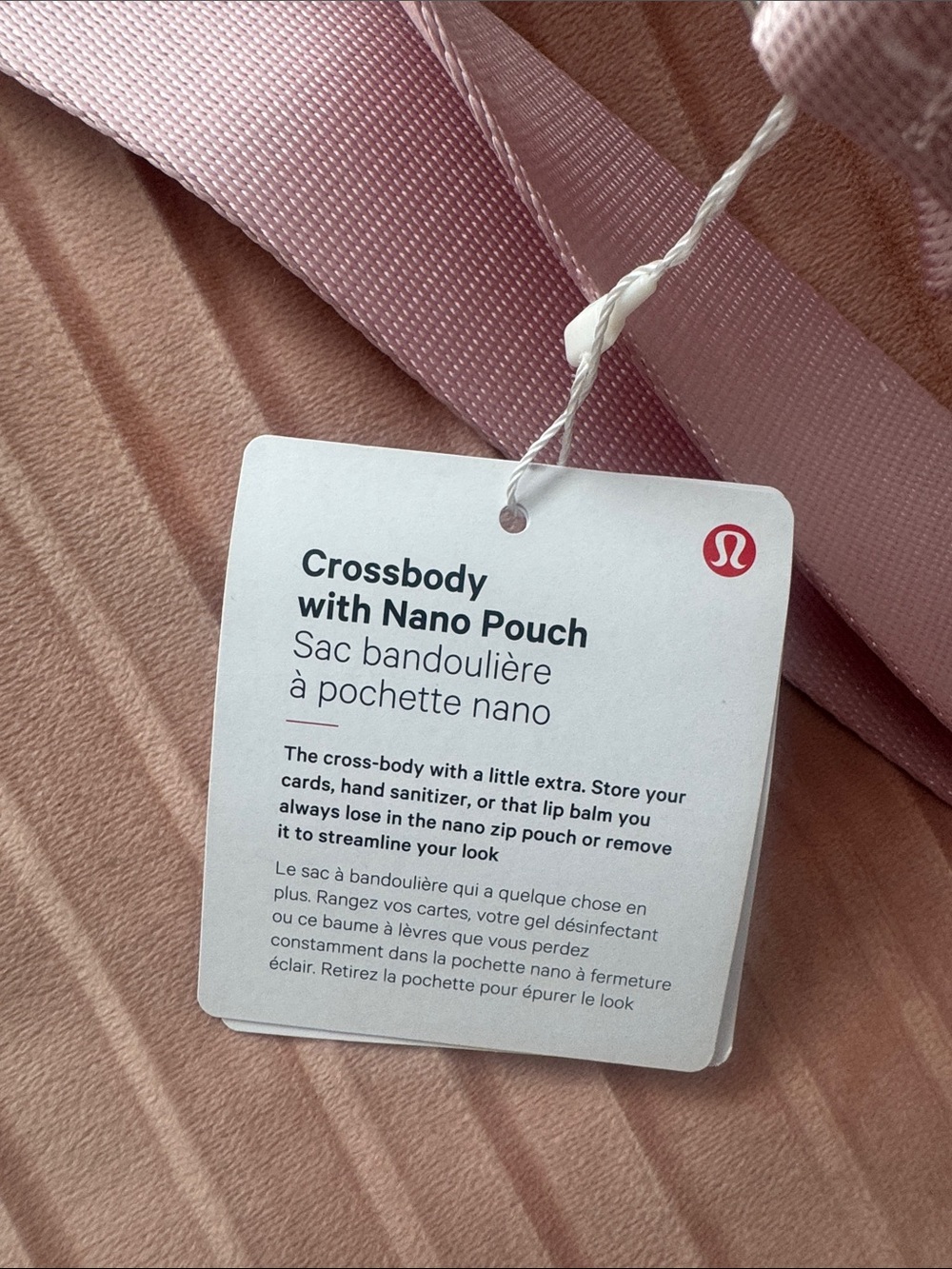 NWT Crossbody Bag with Nano Pouch 2L- Pink - Picture 11 of 12